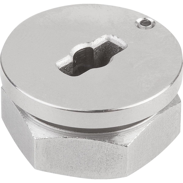 Clamping Plate For Quarter-Turn Clamp Loc, Form:A Superimposed, D=5, Steel Nickel-Plated